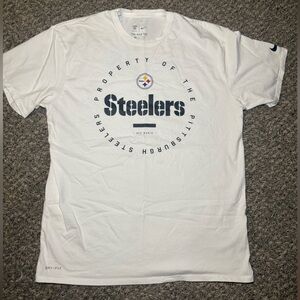 Nike White Pittsburgh Steelers Short Sleeve Medium Tee